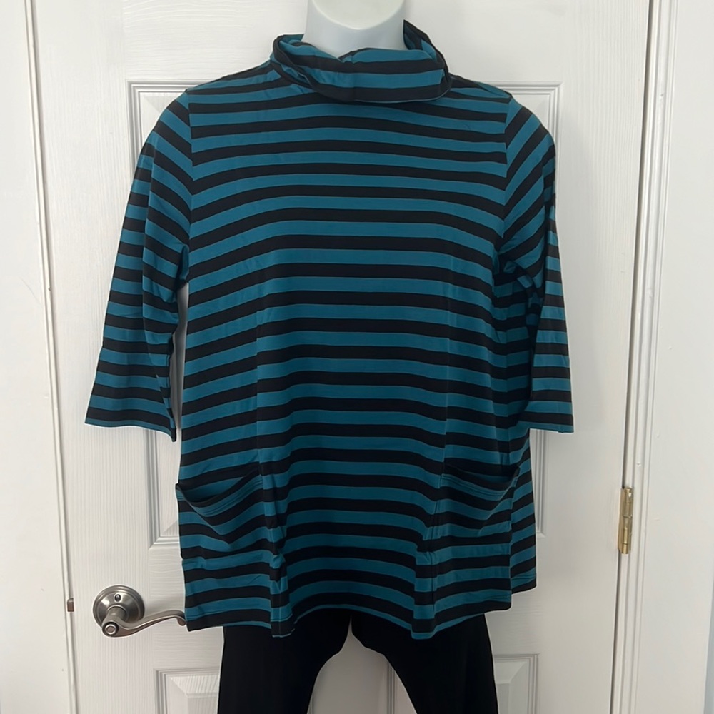 NIB Appleseed’s striped turtleneck